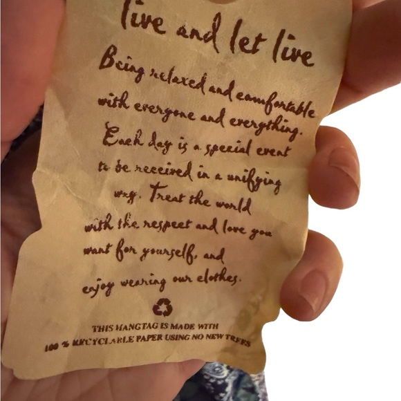 NWT One World “Live and Let Live” Paisley Print Flutter Sleeve Dress – Size L - Picture 7 of 16